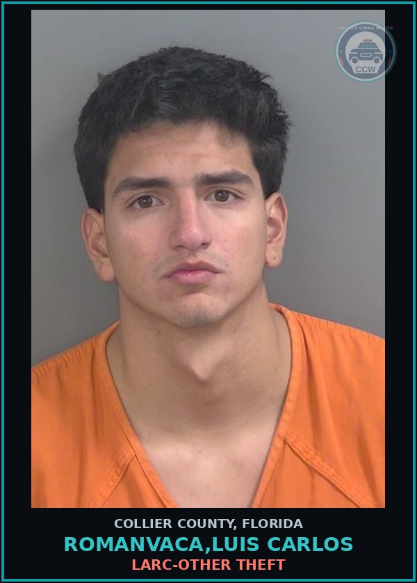Booking mugshot of ROMANVACA,LUIS CARLOS in Collier County