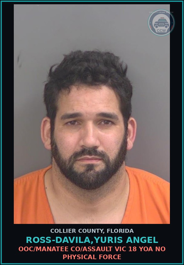 Booking mugshot of ROSS-DAVILA,YURIS ANGEL in Collier County