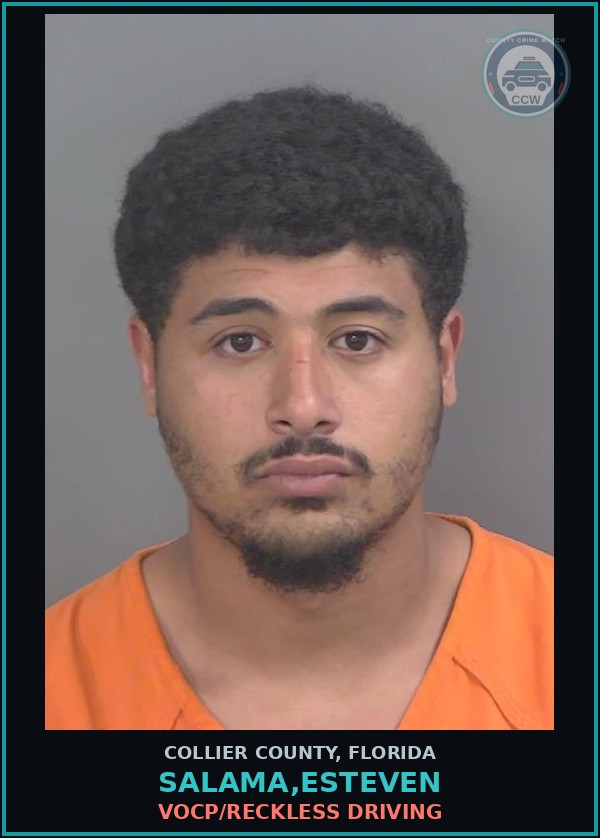 Booking mugshot of SALAMA,ESTEVEN in Collier County