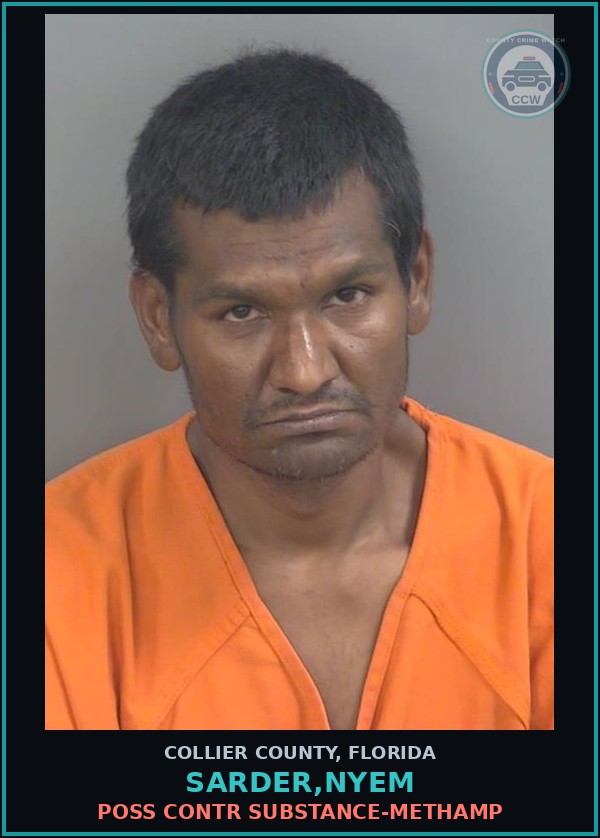 Booking mugshot of SARDER,NYEM in Collier County
