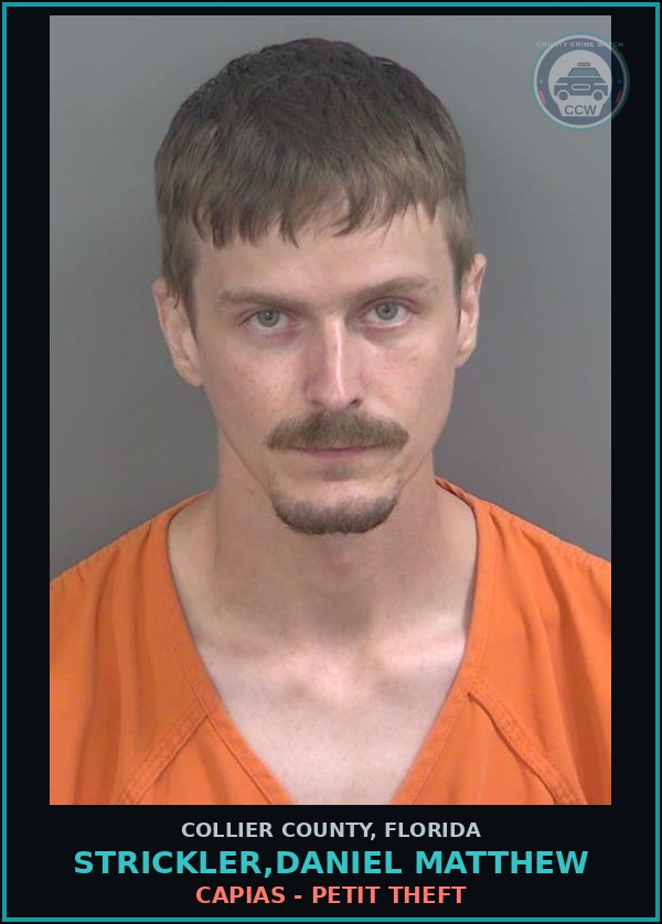 Booking mugshot of STRICKLER,DANIEL MATTHEW in Collier County