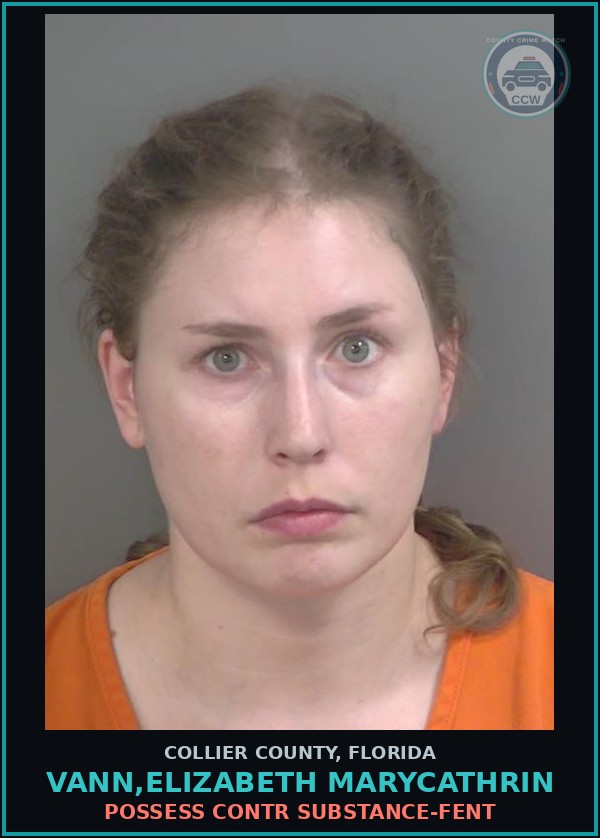 Booking mugshot of VANN,ELIZABETH MARYCATHRIN in Collier County