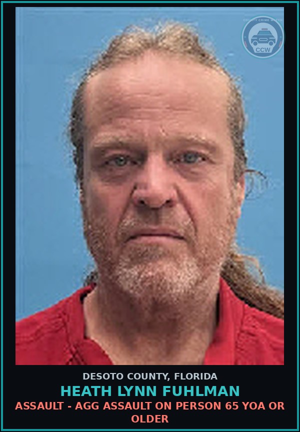 Booking mugshot of Heath Lynn Fuhlman in DeSoto County
