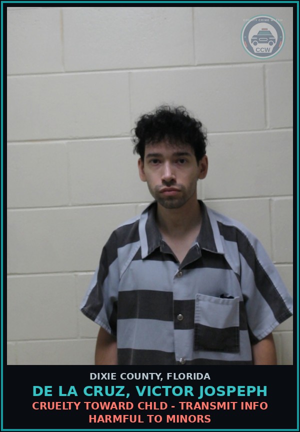Booking mugshot of DE LA CRUZ, VICTOR JOSPEPH in Dixie County