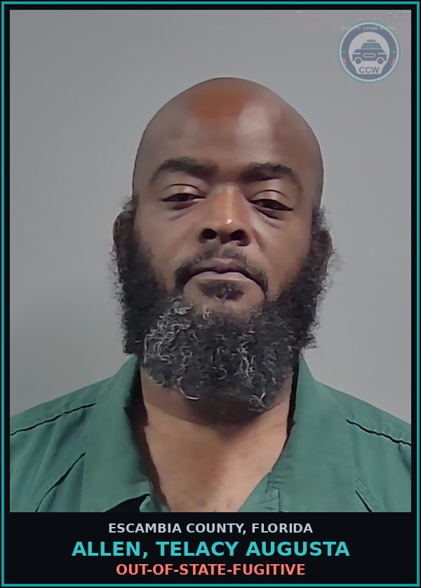 Booking mugshot of ALLEN, TELACY AUGUSTA in Escambia County