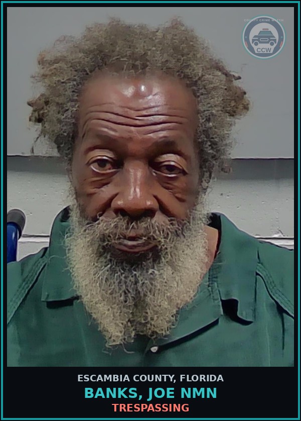 Booking mugshot of BANKS, JOE NMN in Escambia County