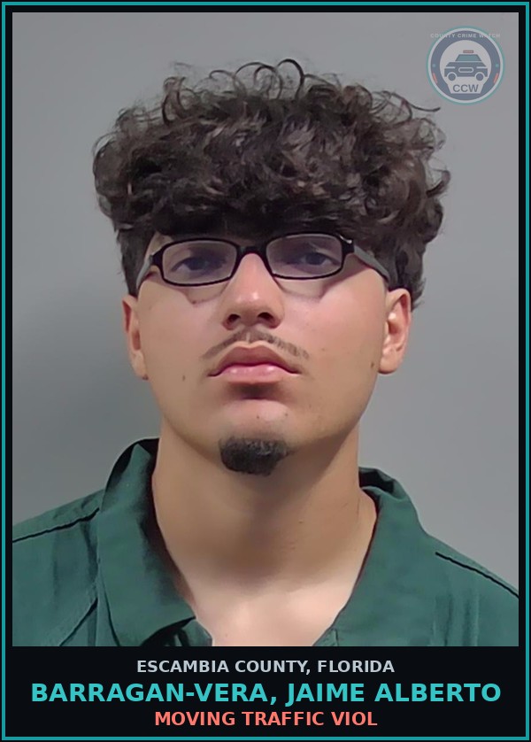 Booking mugshot of BARRAGAN-VERA, JAIME ALBERTO in Escambia County