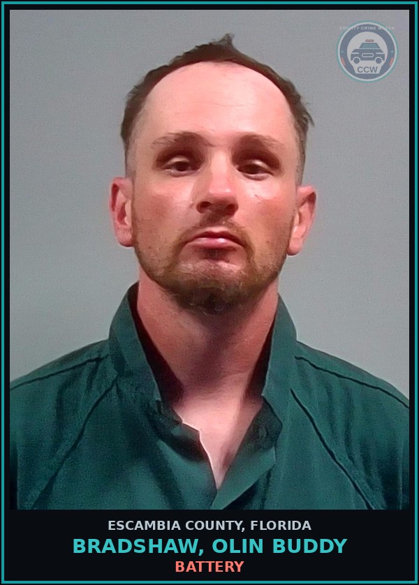 Booking mugshot of BRADSHAW, OLIN BUDDY in Escambia County