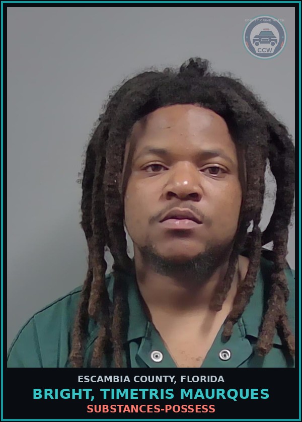Booking mugshot of BRIGHT, TIMETRIS MAURQUES in Escambia County