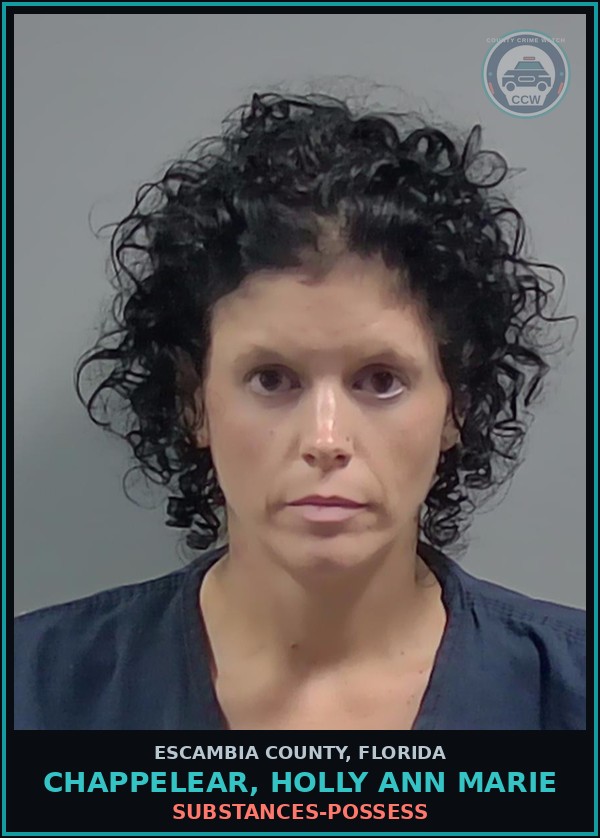 Booking mugshot of CHAPPELEAR, HOLLY ANN MARIE in Escambia County