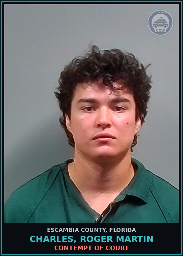 Booking mugshot of CHARLES, ROGER MARTIN in Escambia County