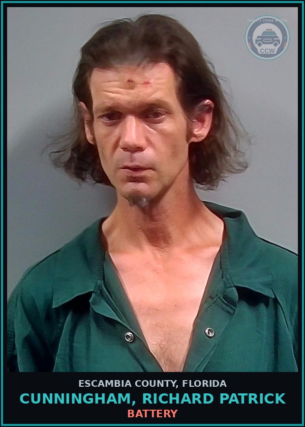 Booking mugshot of CUNNINGHAM, RICHARD PATRICK in Escambia County