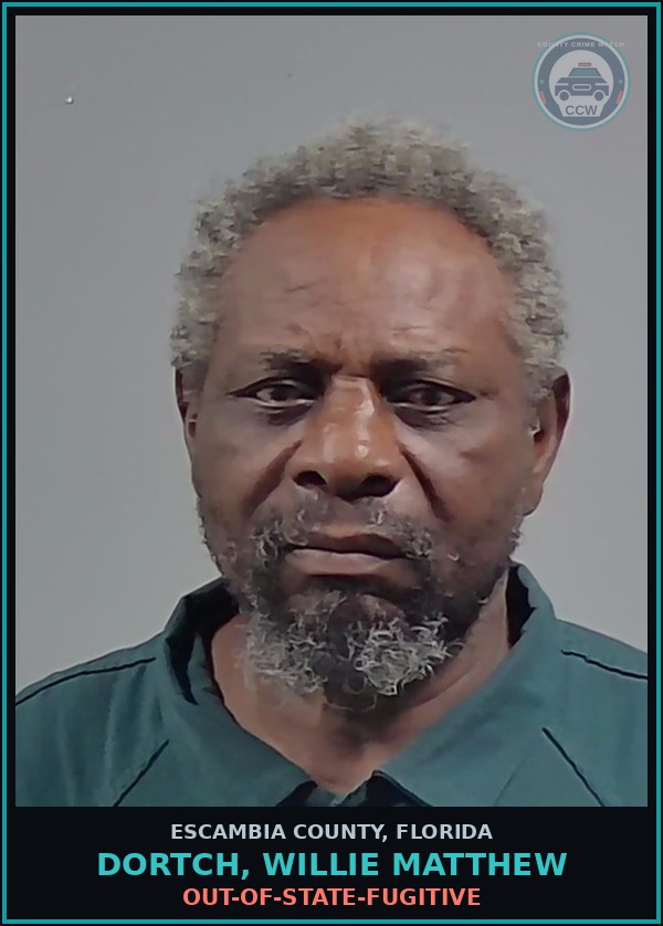 Booking mugshot of DORTCH, WILLIE MATTHEW in Escambia County