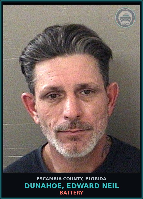 Booking mugshot of DUNAHOE, EDWARD NEIL in Escambia County