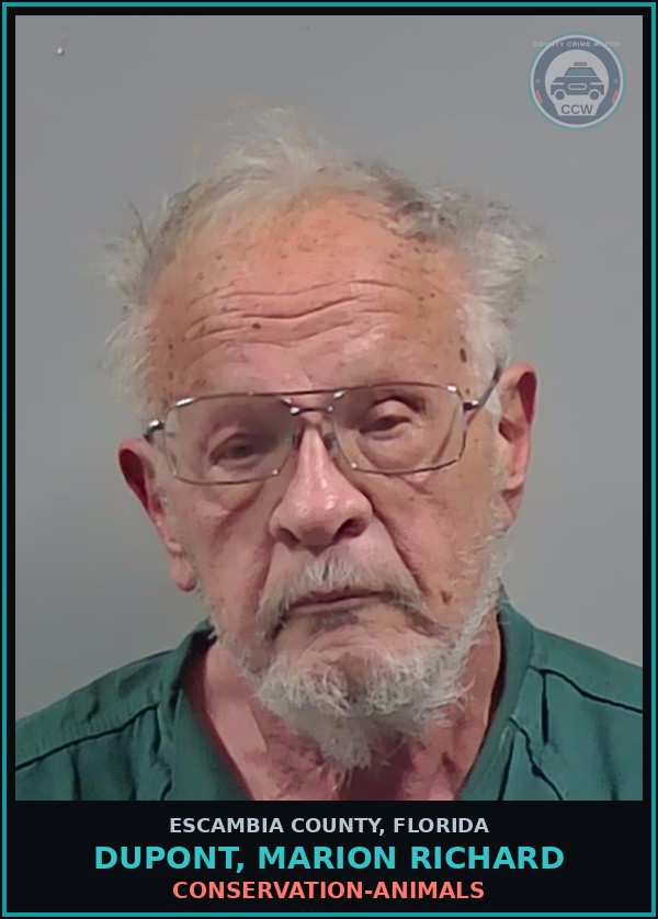 Booking mugshot of DUPONT, MARION RICHARD in Escambia County