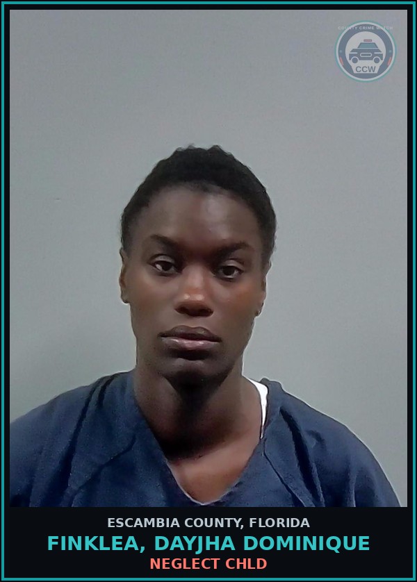 Booking mugshot of FINKLEA, DAYJHA DOMINIQUE in Escambia County