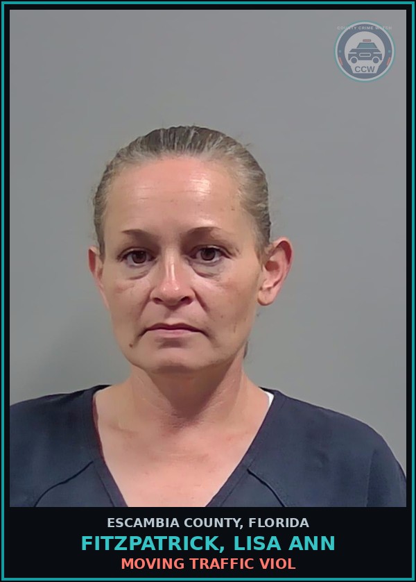 Booking mugshot of FITZPATRICK, LISA ANN in Escambia County