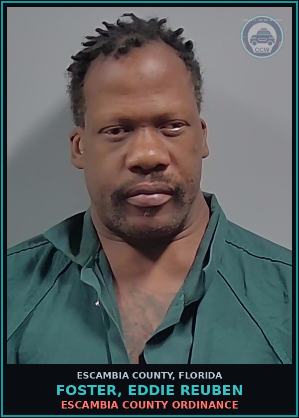 Booking mugshot of FOSTER, EDDIE REUBEN in Escambia County