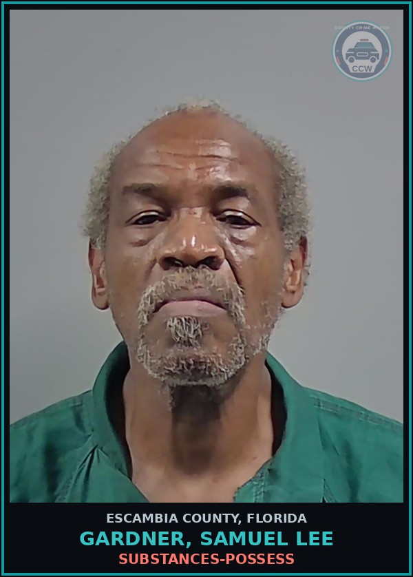 Booking mugshot of GARDNER, SAMUEL LEE in Escambia County
