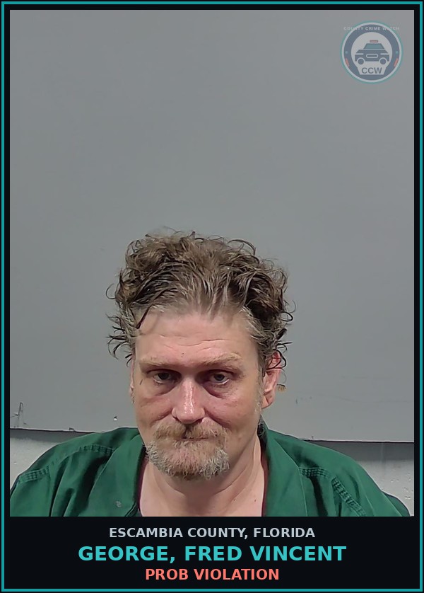 Booking mugshot of GEORGE, FRED VINCENT in Escambia County