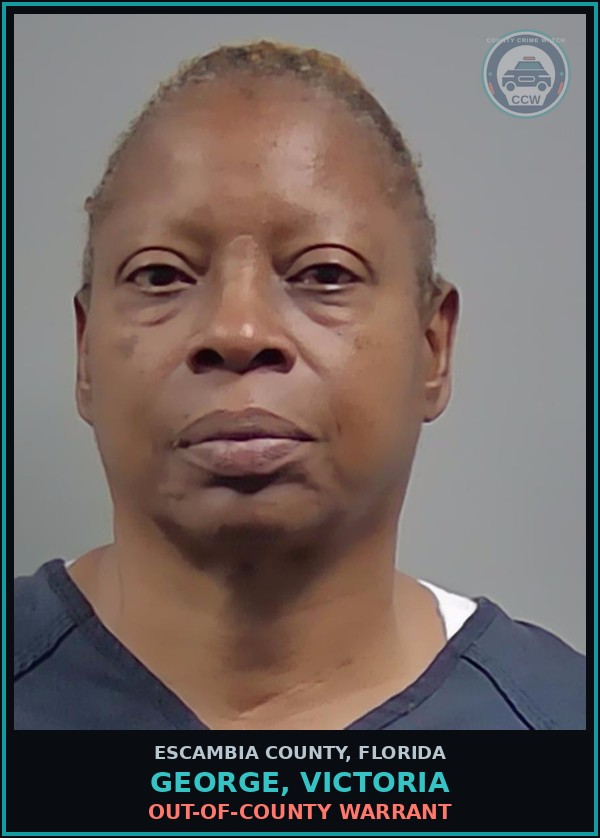 Booking mugshot of GEORGE, VICTORIA in Escambia County