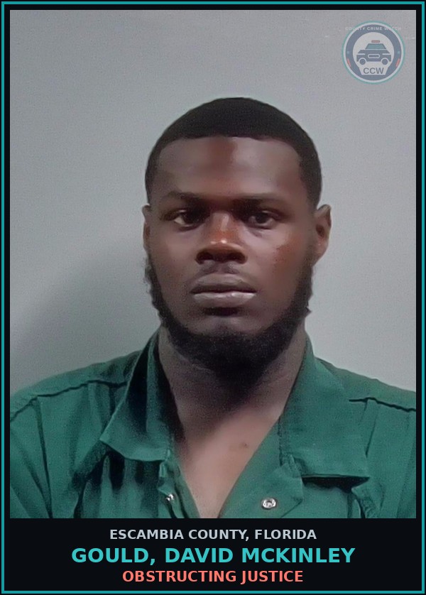 Booking mugshot of GOULD, DAVID MCKINLEY in Escambia County