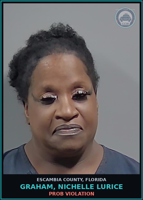 Booking mugshot of GRAHAM, NICHELLE LURICE in Escambia County