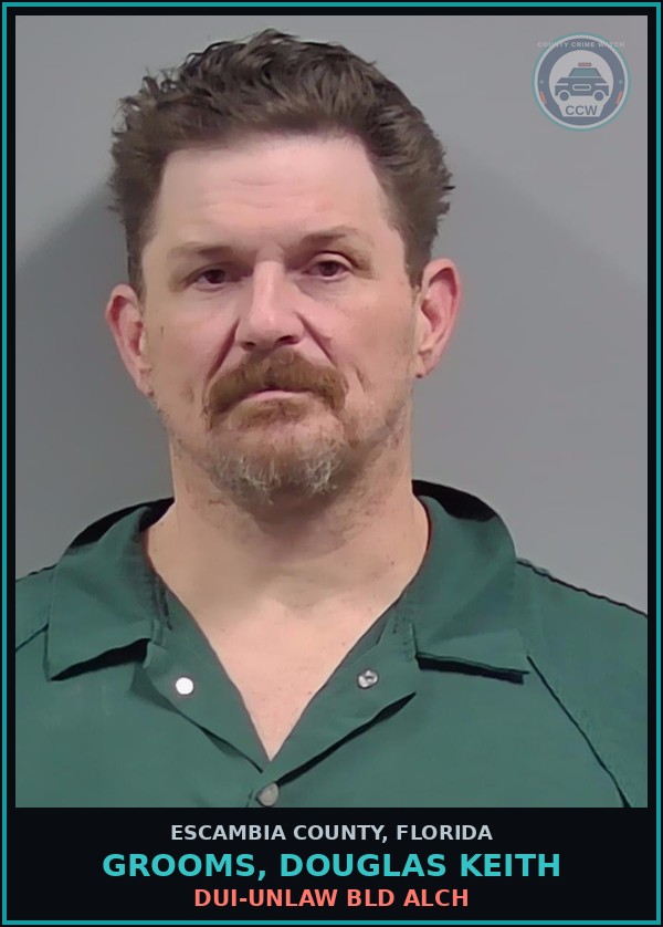 Booking mugshot of GROOMS, DOUGLAS KEITH in Escambia County