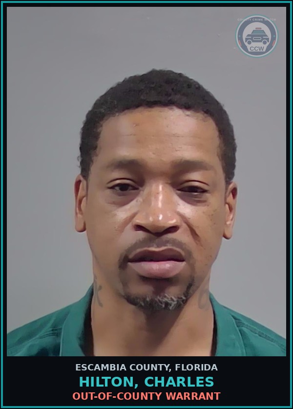 Booking mugshot of HILTON, CHARLES in Escambia County