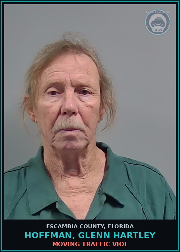 Booking mugshot of HOFFMAN, GLENN HARTLEY in Escambia County
