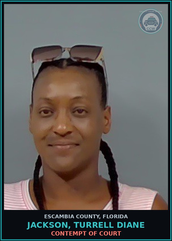 Booking mugshot of JACKSON, TURRELL DIANE in Escambia County