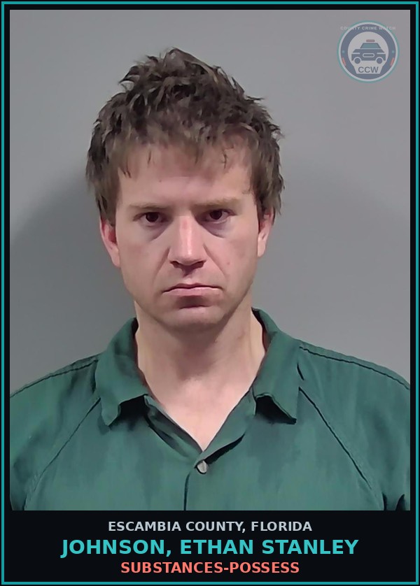 Booking mugshot of JOHNSON, ETHAN STANLEY in Escambia County