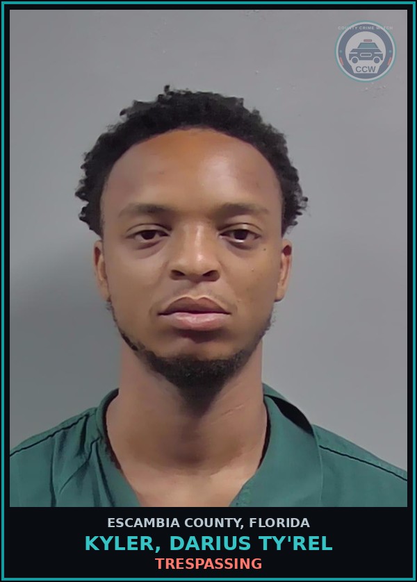 Booking mugshot of KYLER, DARIUS TY'REL in Escambia County