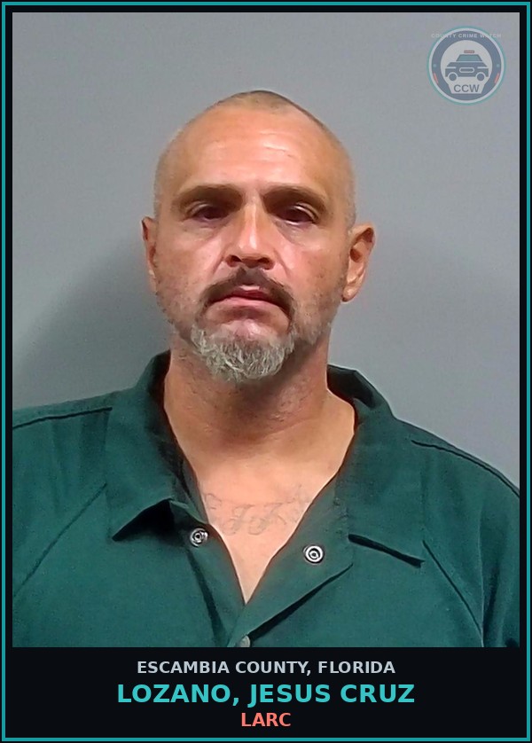 Booking mugshot of LOZANO, JESUS CRUZ in Escambia County