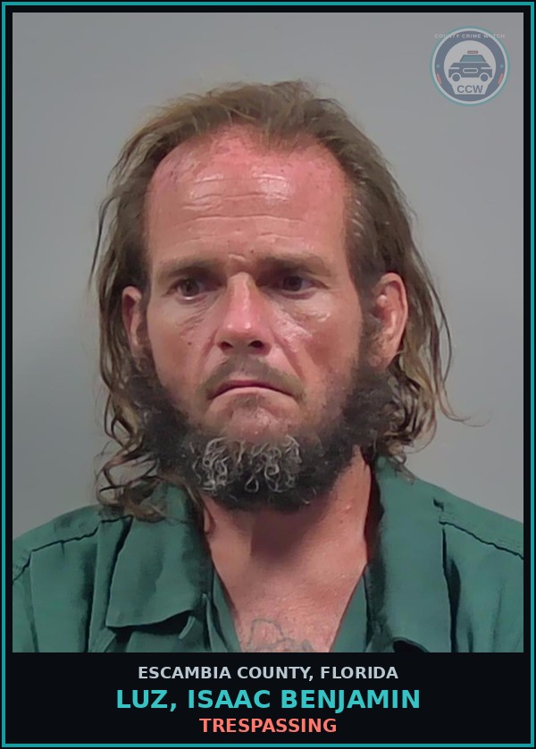 Booking mugshot of LUZ, ISAAC BENJAMIN in Escambia County