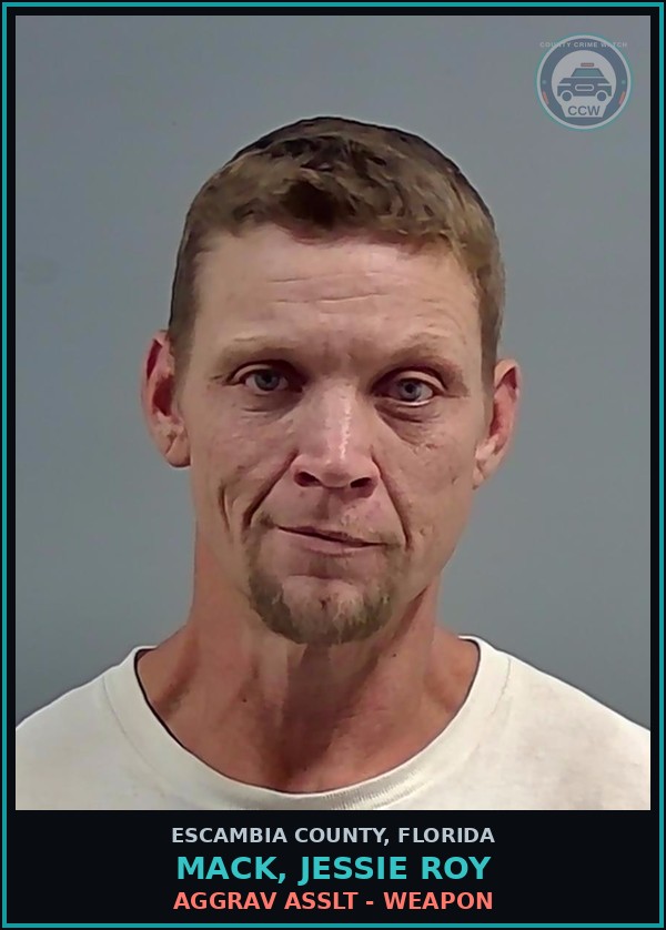 Booking mugshot of MACK, JESSIE ROY in Escambia County
