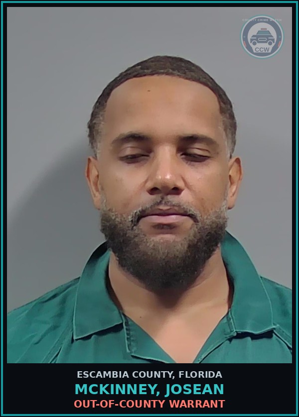 Booking mugshot of MCKINNEY, JOSEAN in Escambia County