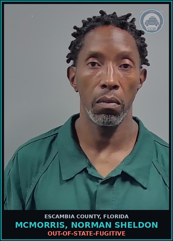 Booking mugshot of MCMORRIS, NORMAN SHELDON in Escambia County