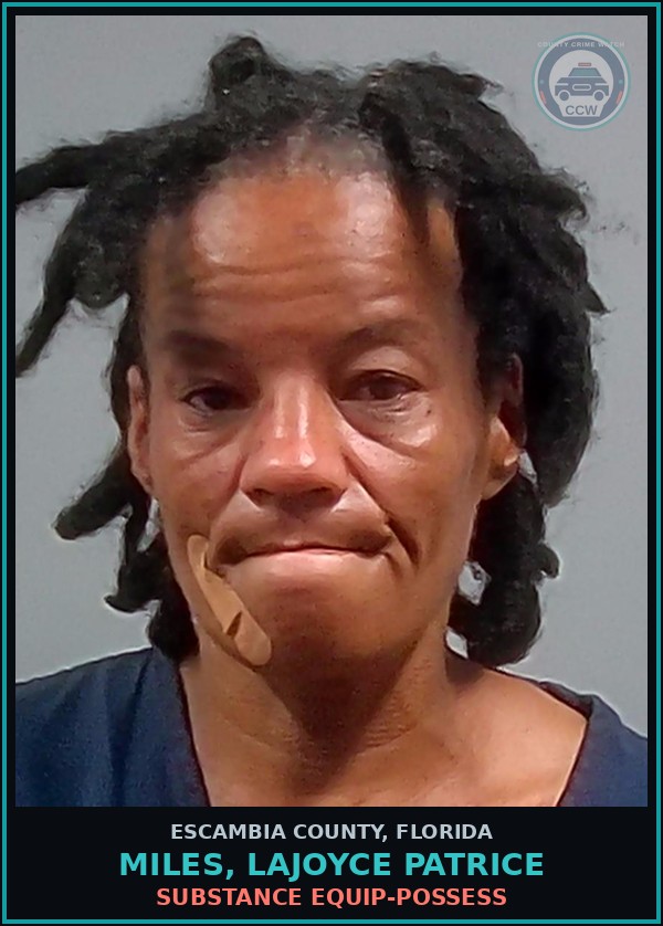 Booking mugshot of MILES, LAJOYCE PATRICE in Escambia County