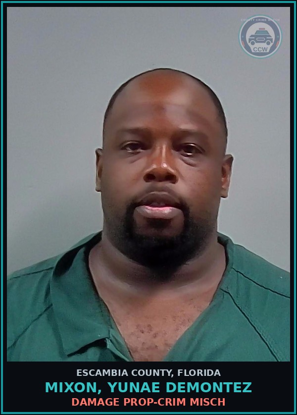 Booking mugshot of MIXON, YUNAE DEMONTEZ in Escambia County