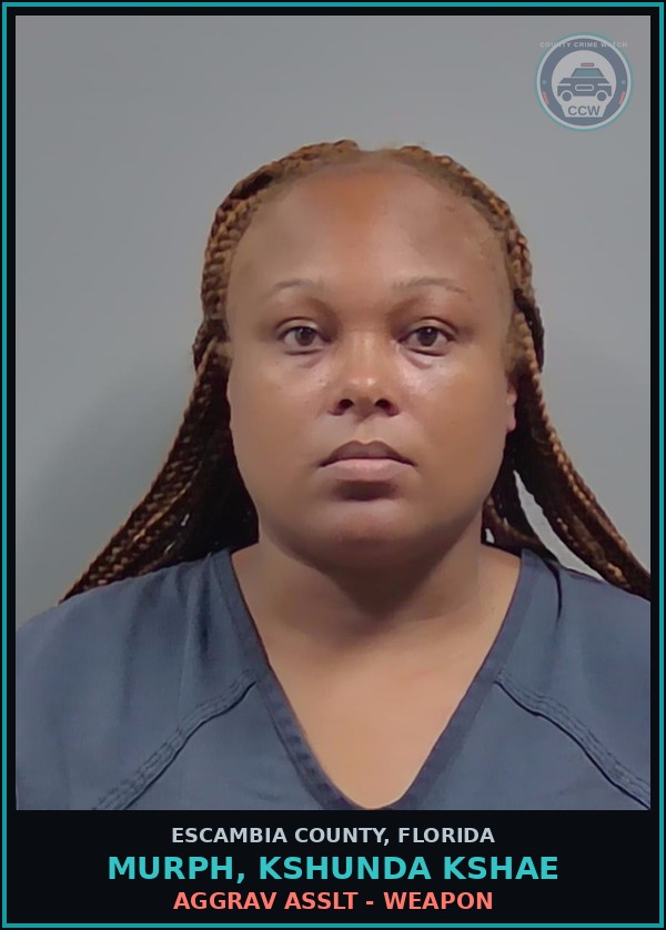 Booking mugshot of MURPH, KSHUNDA KSHAE in Escambia County