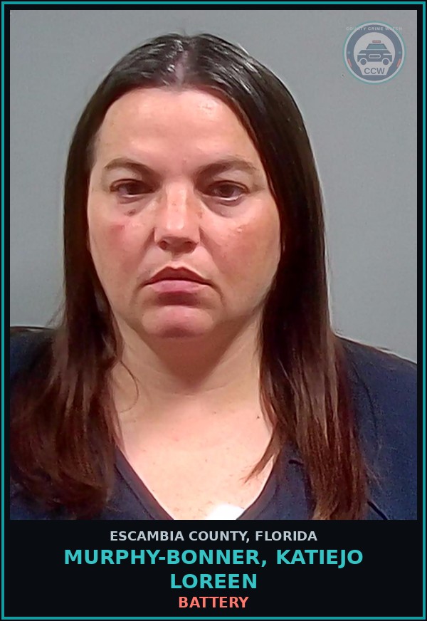 Booking mugshot of MURPHY-BONNER, KATIEJO LOREEN in Escambia County
