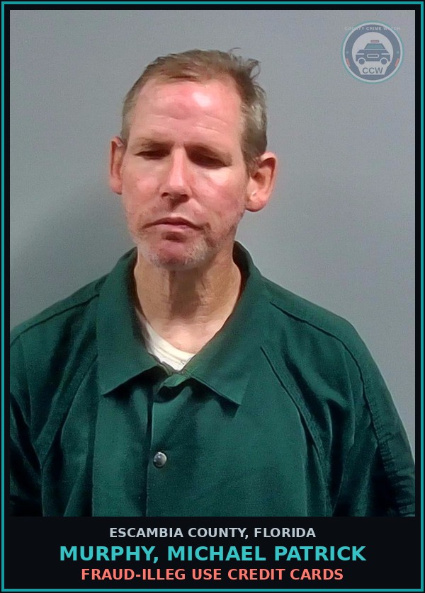 Booking mugshot of MURPHY, MICHAEL PATRICK in Escambia County