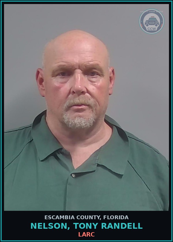 Booking mugshot of NELSON, TONY RANDELL in Escambia County