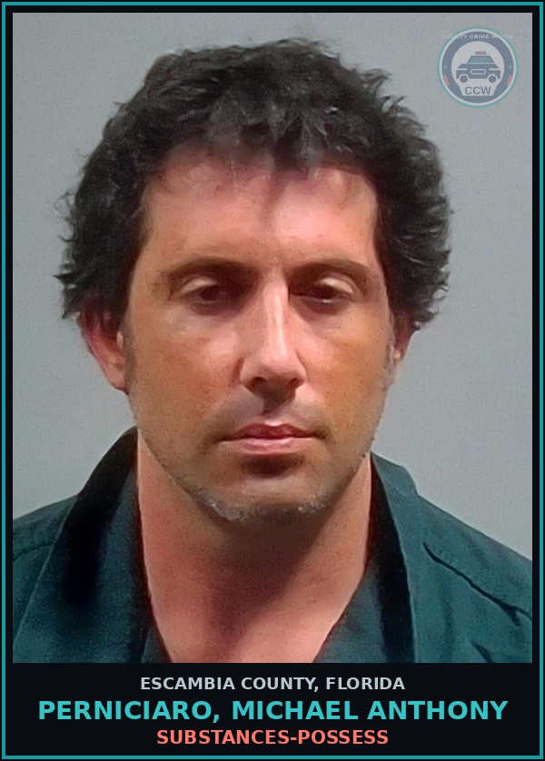 Booking mugshot of PERNICIARO, MICHAEL ANTHONY in Escambia County