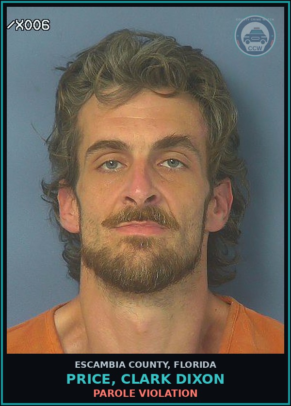 Booking mugshot of PRICE, CLARK DIXON in Escambia County