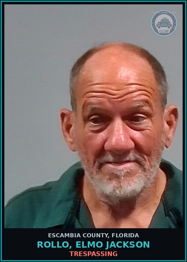 Booking mugshot of ROLLO, ELMO JACKSON in Escambia County
