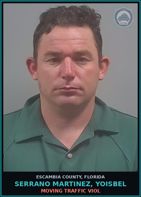 Booking mugshot of SERRANO MARTINEZ, YOISBEL in Escambia County