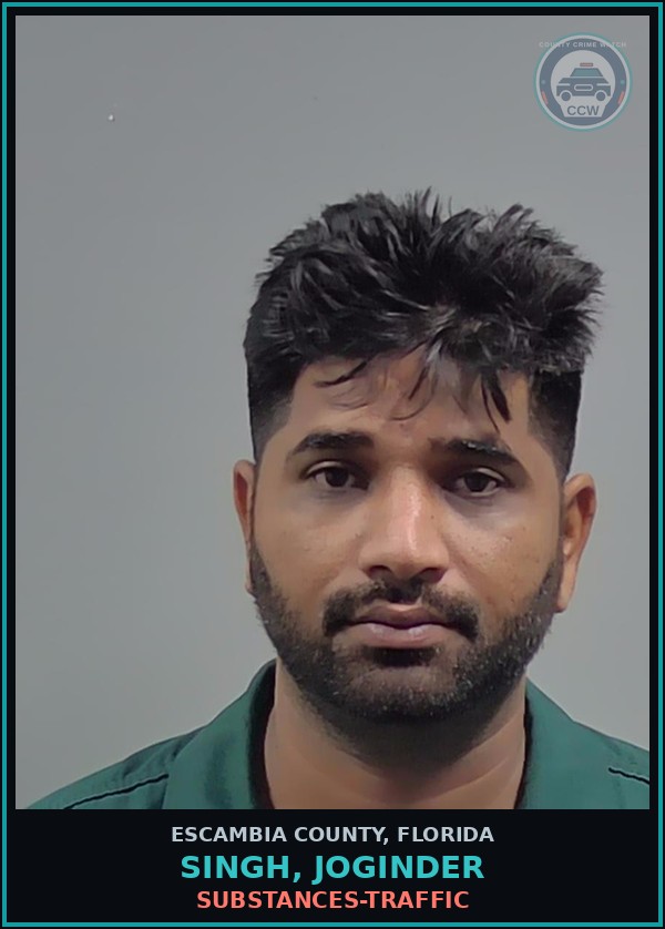 Booking mugshot of SINGH, JOGINDER in Escambia County