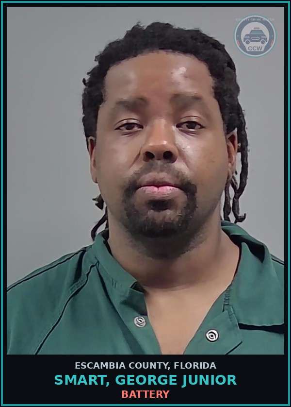 Booking mugshot of SMART, GEORGE JUNIOR in Escambia County